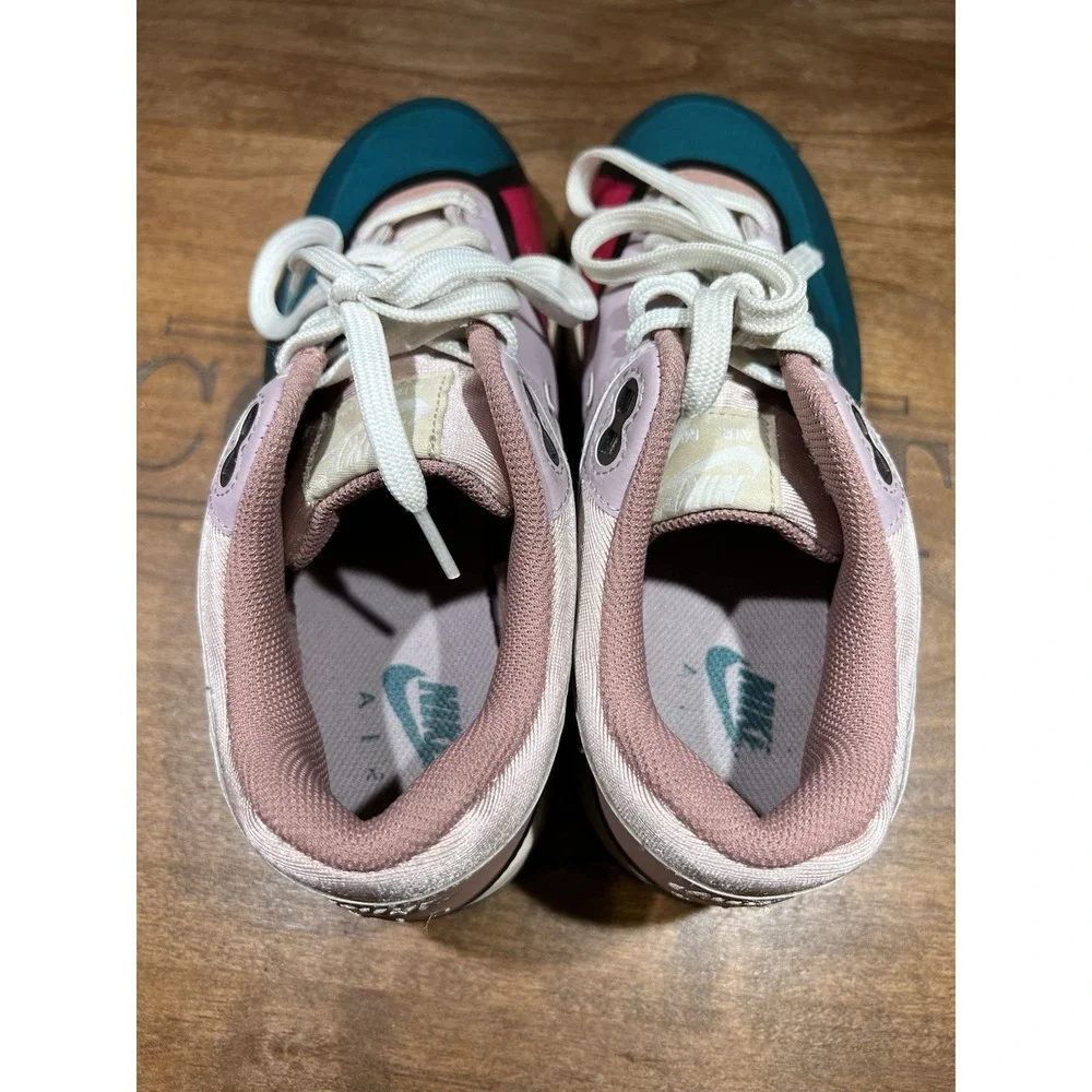 nike DV2301-501 women air max 1 premium plum fog fossil rose pink oxford - Picture 6 of 8
